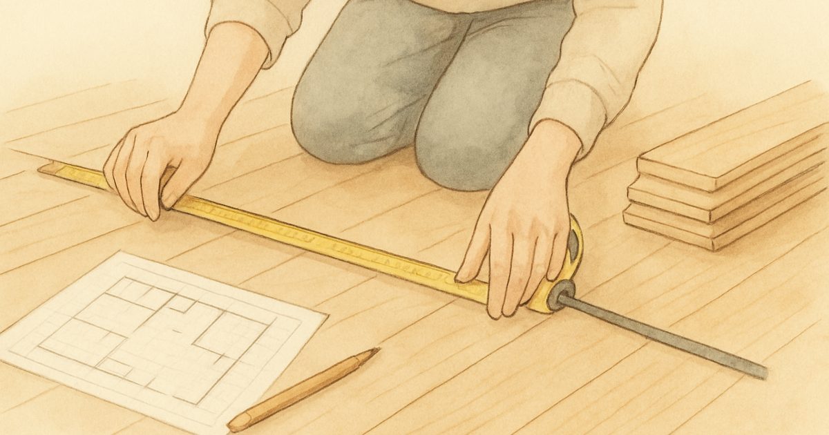 フローリング必要枚数の計算